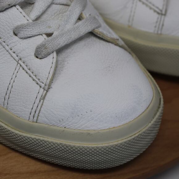 Veja Shoes Womens 10 Campo Leather Sneakers White Gray Comfort Casual Minimalist - Picture 3 of 11